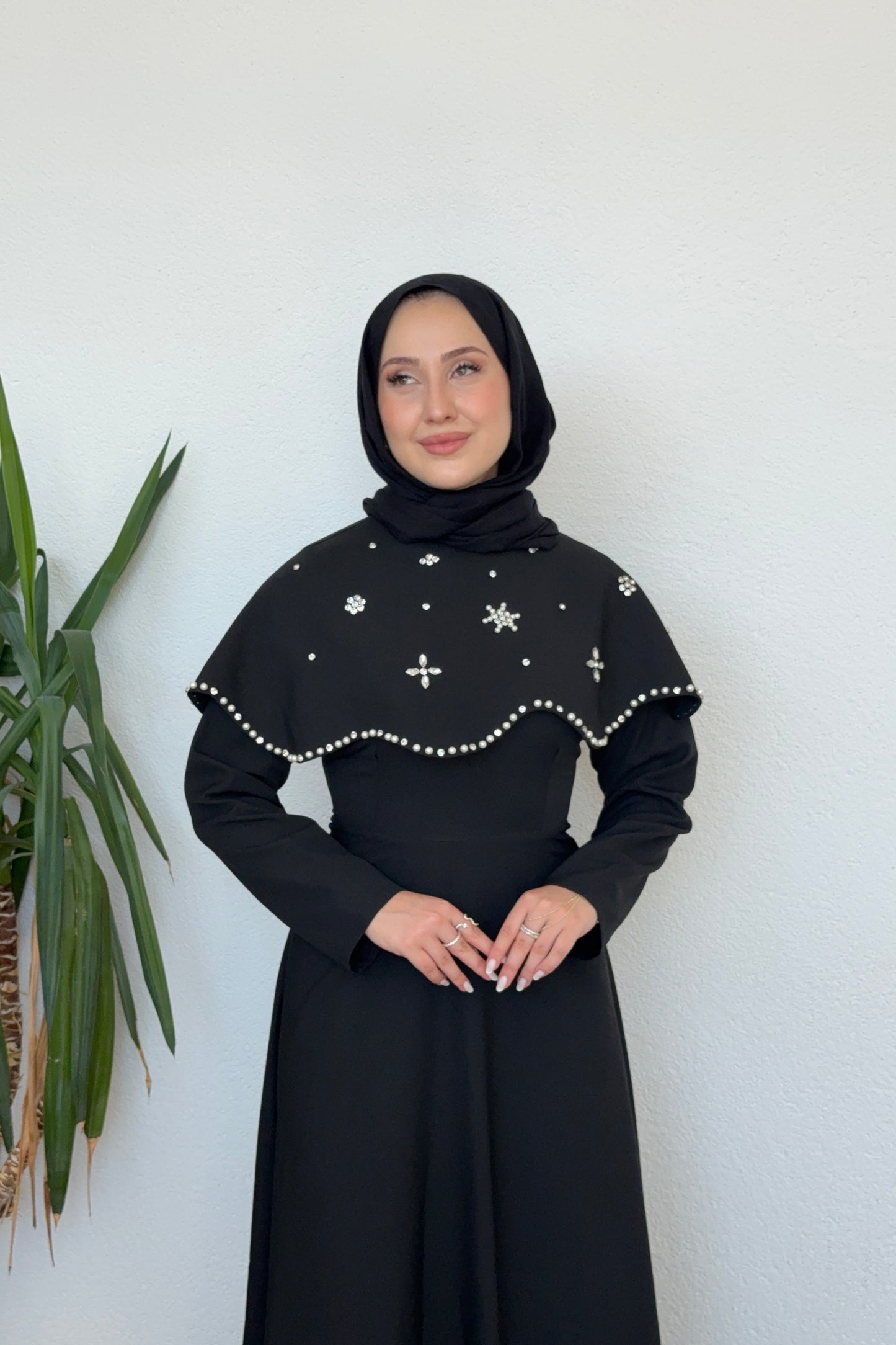 Vera Taşlı Abiye Siyah