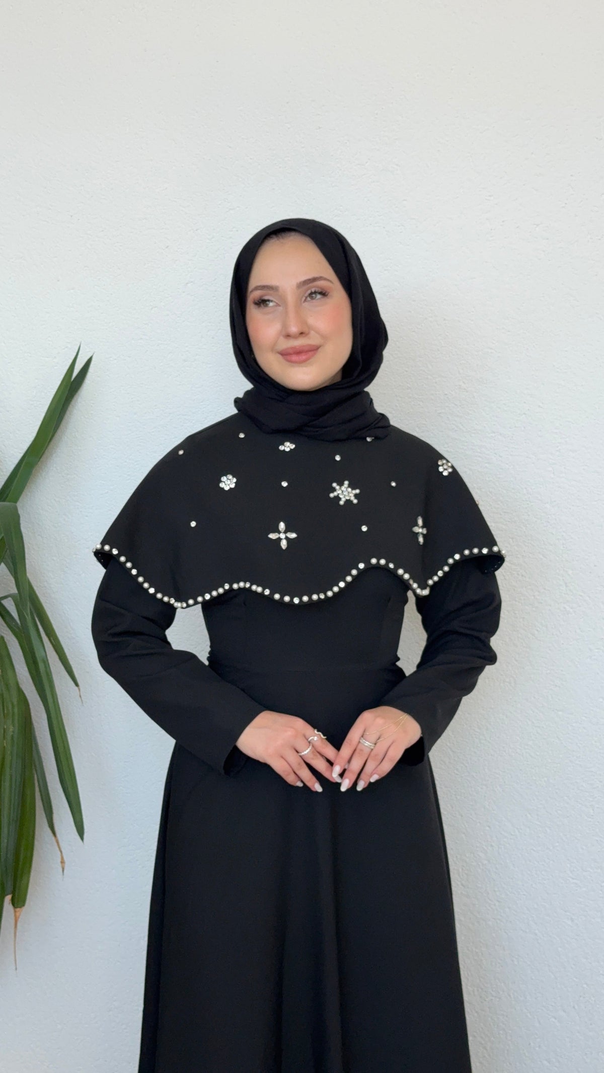 Vera Taşlı Abiye Siyah