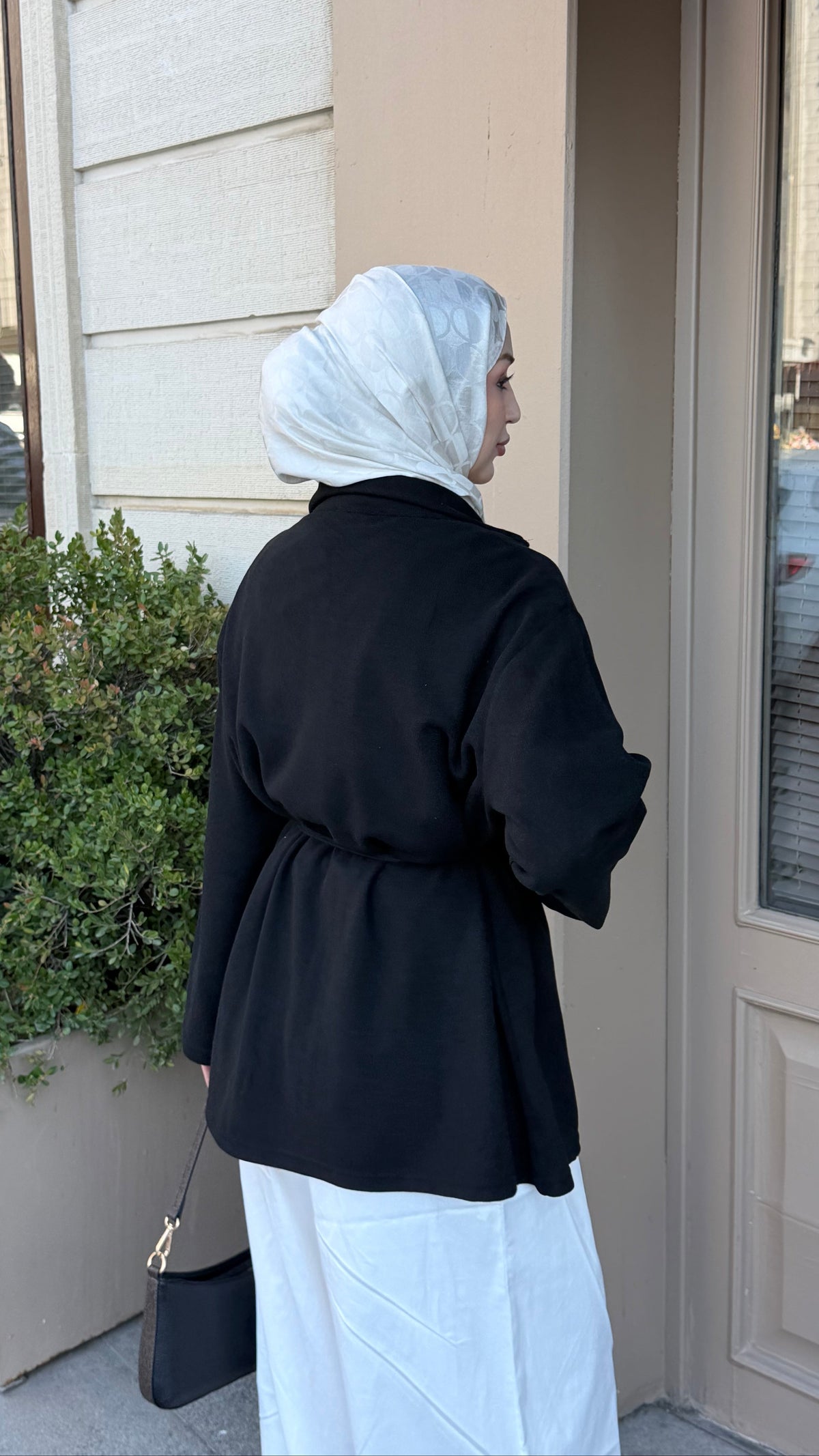 Örme Kumaş Fermuarlı Tunik Siyah