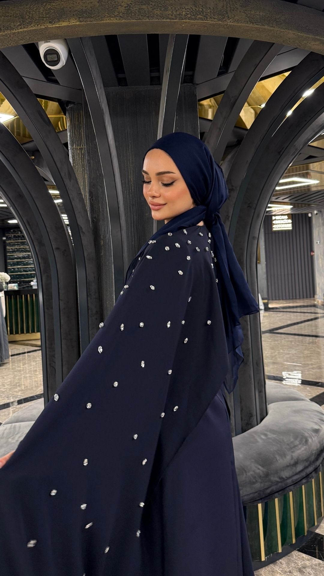 Valeria Taşlı Abiye Lacivert