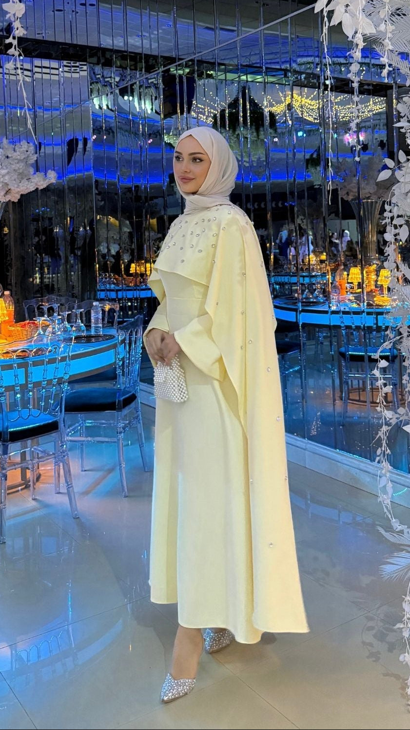 Valeria Taşlı Abiye Sarı