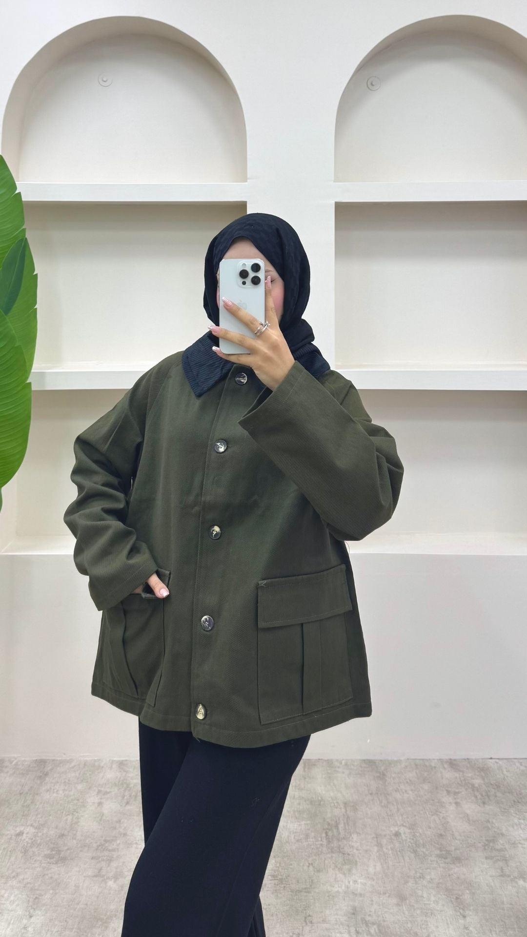 Gabardin Parka Haki