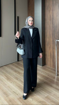 Hira Blazer Takım Siyah