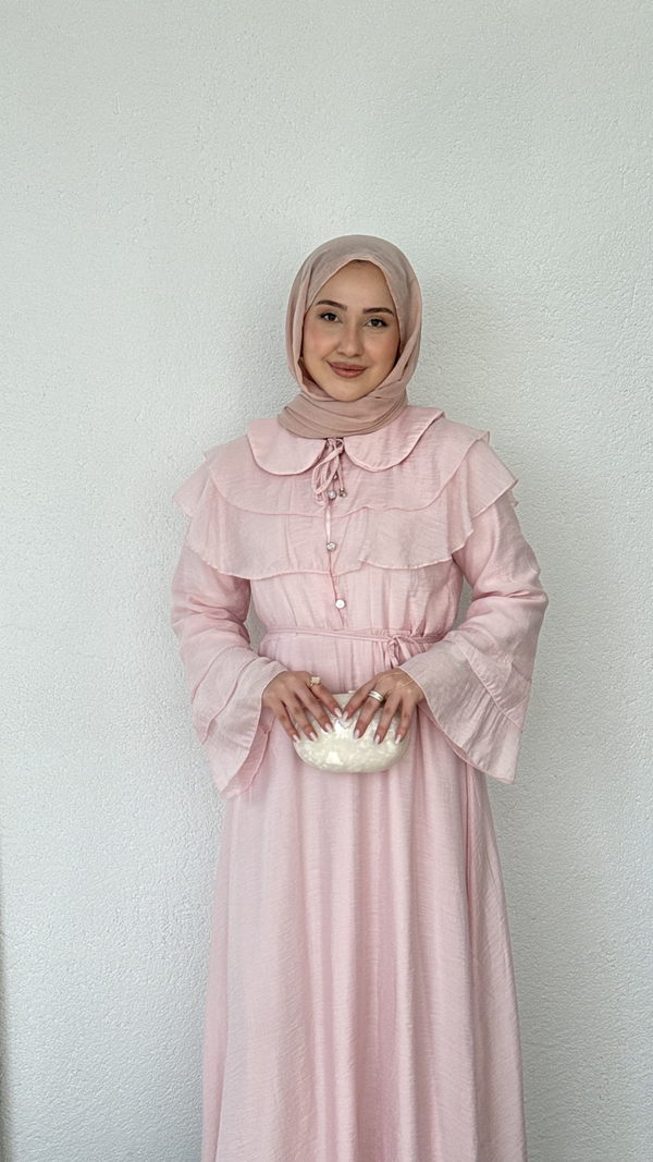 Kat Kat Bebe Yaka Elbise Pembe
