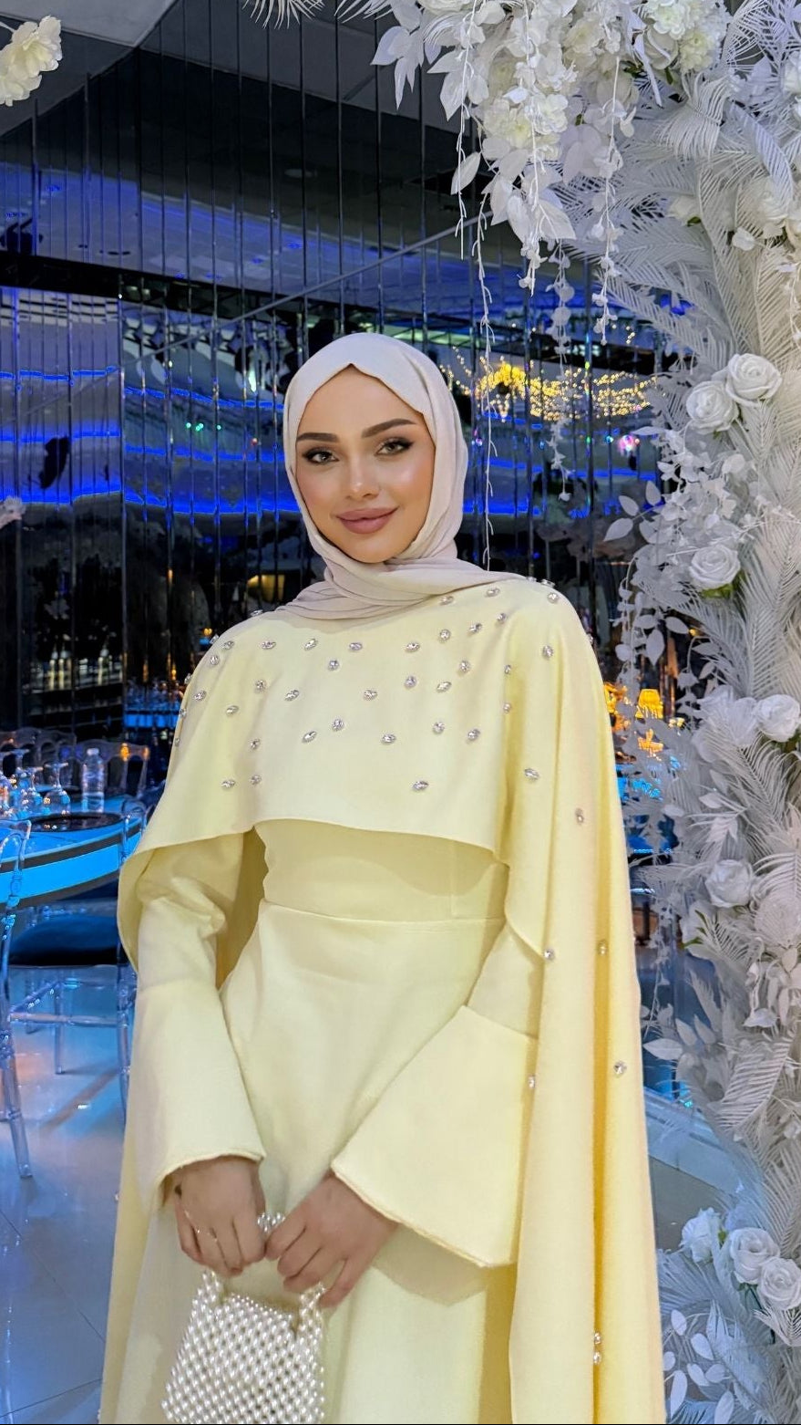 Valeria Taşlı Abiye Sarı