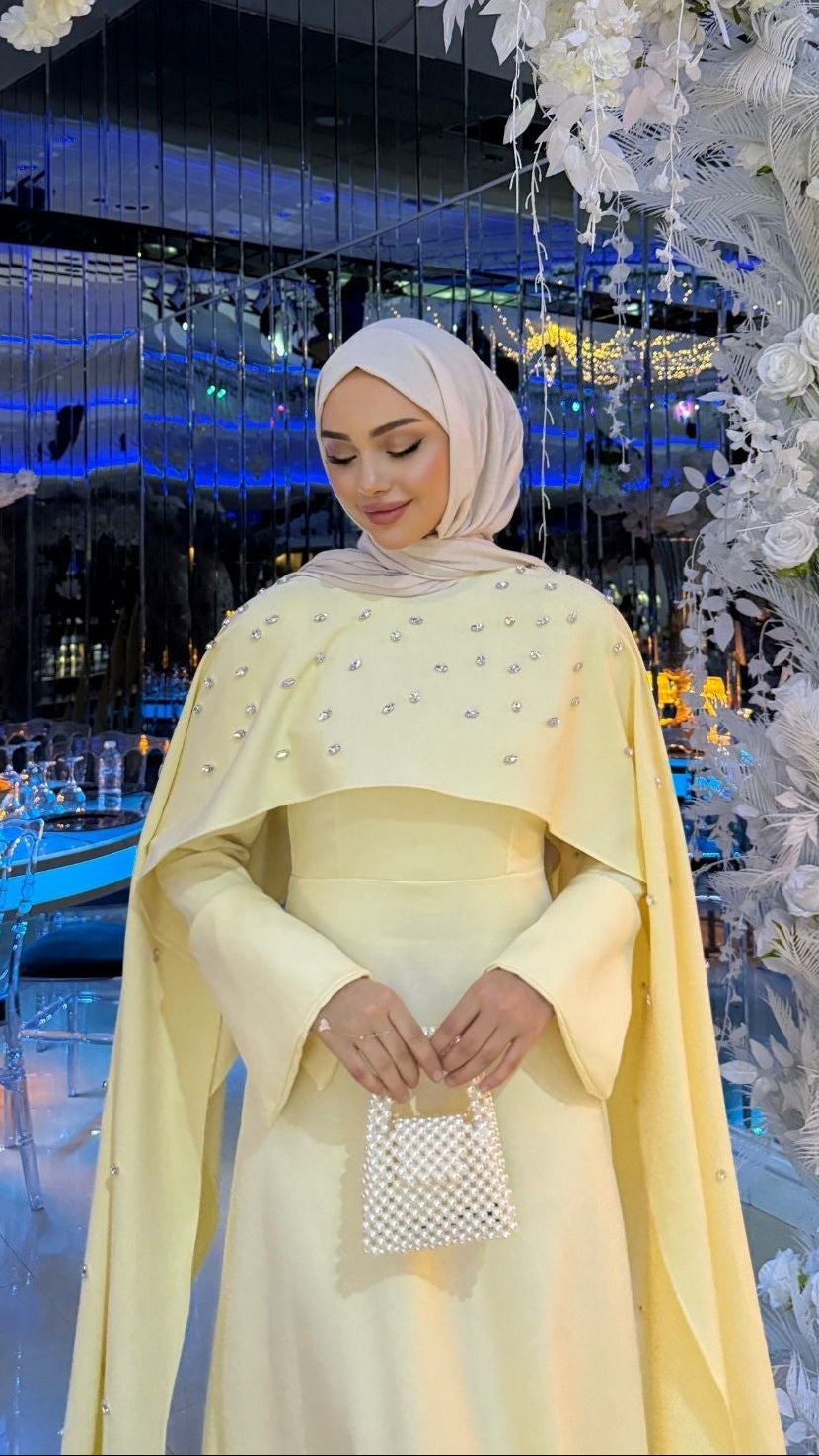 Valeria Taşlı Abiye Sarı