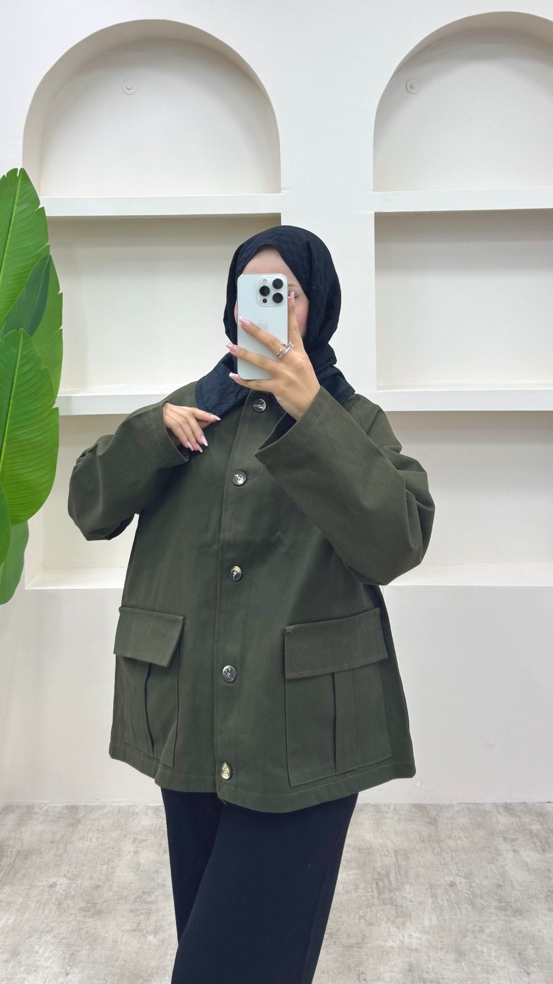Gabardin Parka Haki
