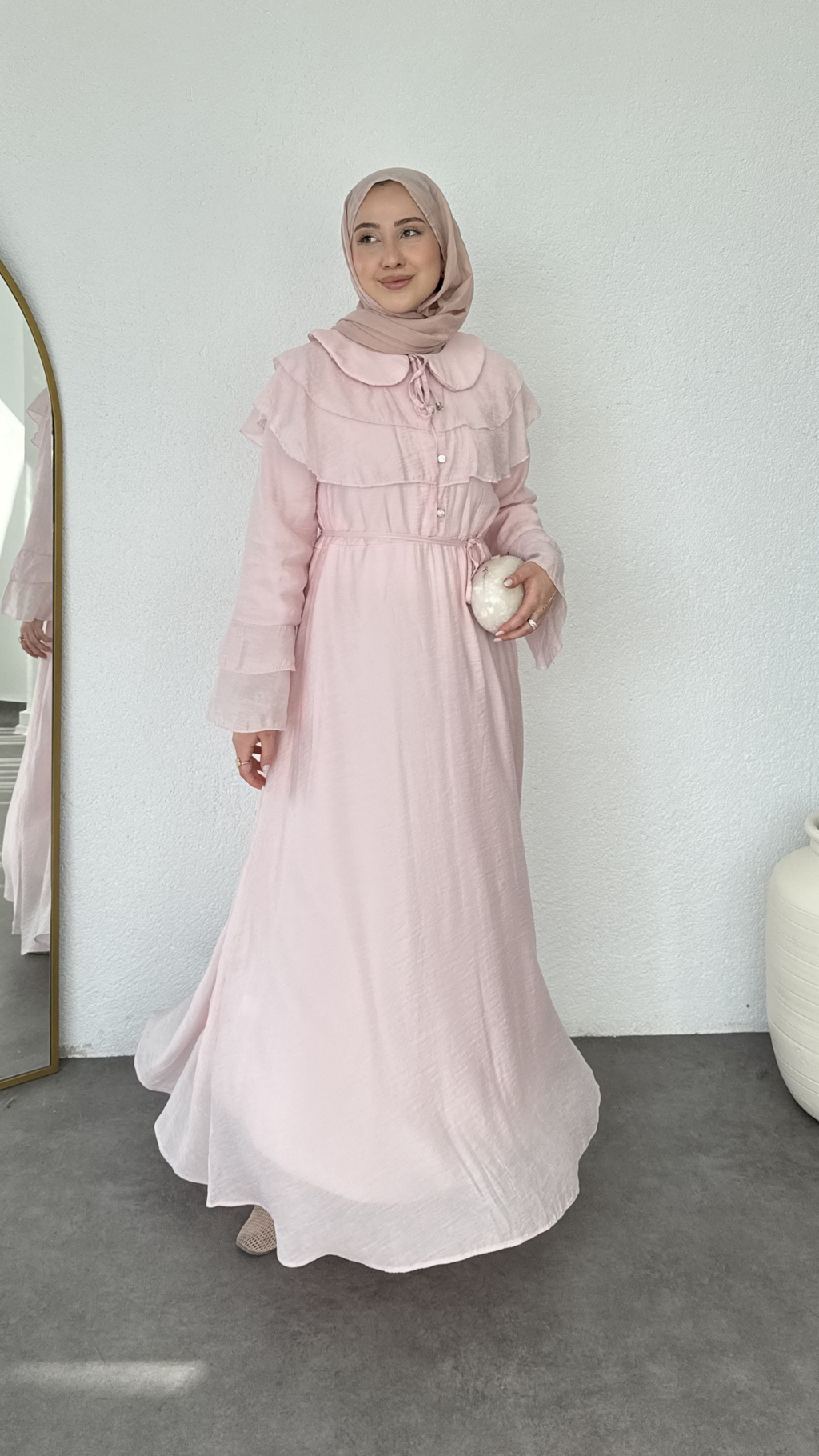Kat Kat Bebe Yaka Elbise Pembe