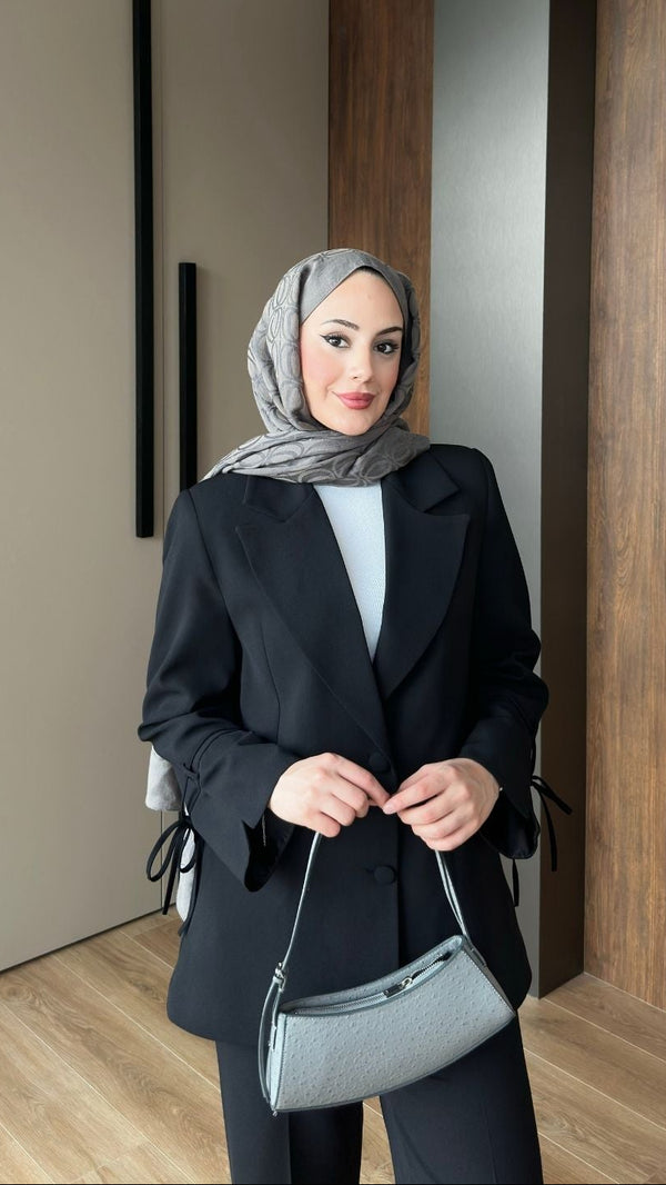 Hira Blazer Takım Siyah