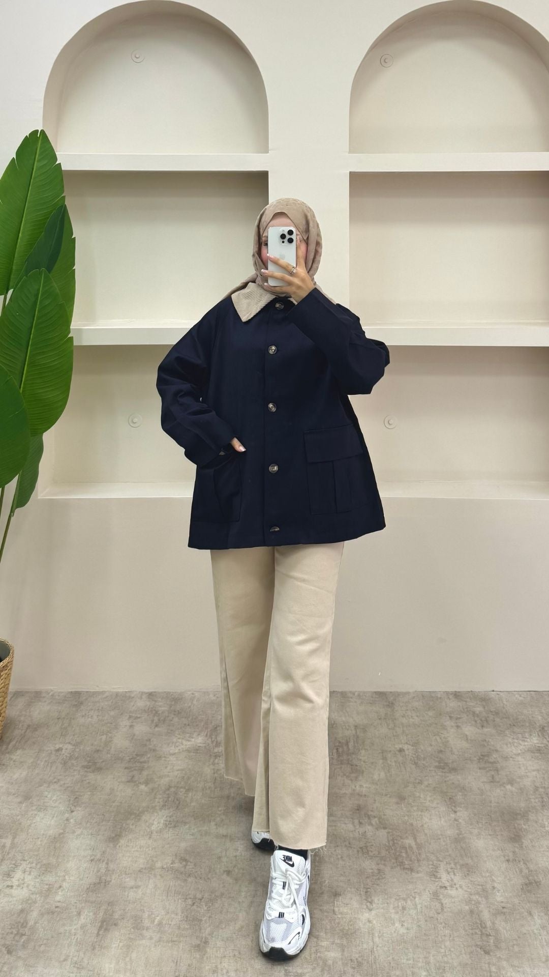 Gabardin Parka Siyah