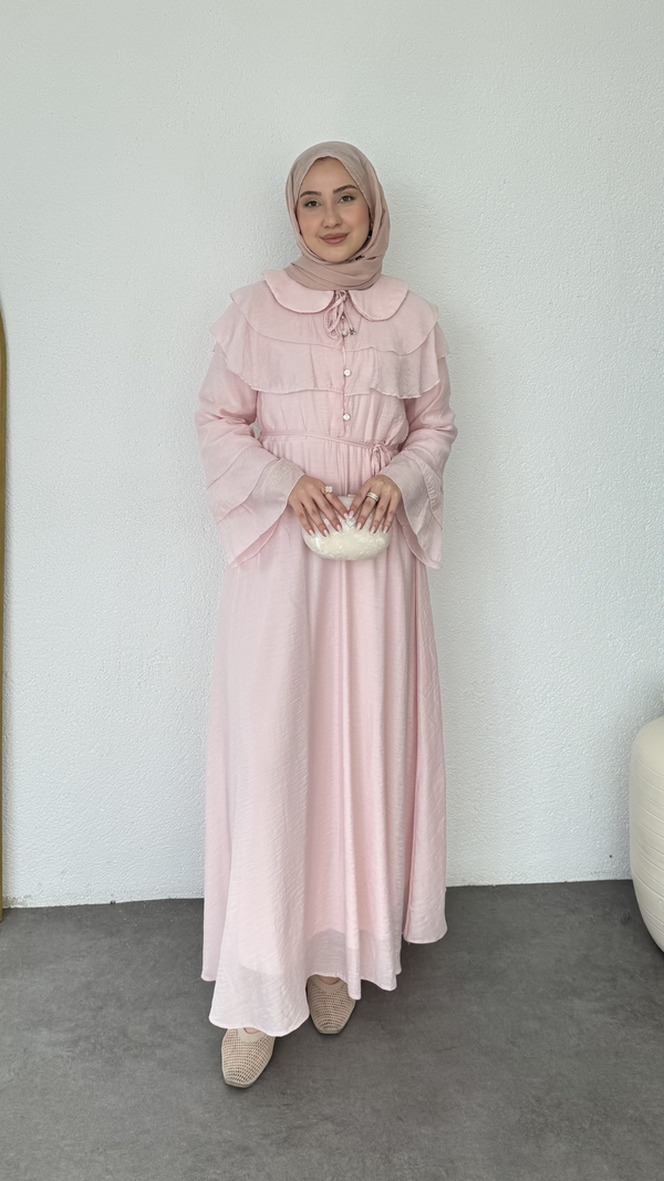 Kat Kat Bebe Yaka Elbise Pembe