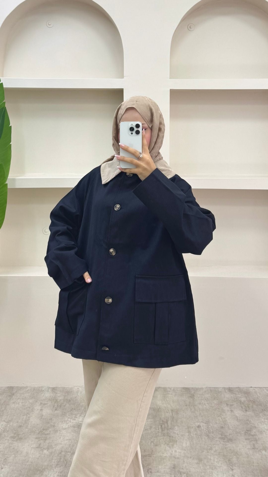 Gabardin Parka Siyah