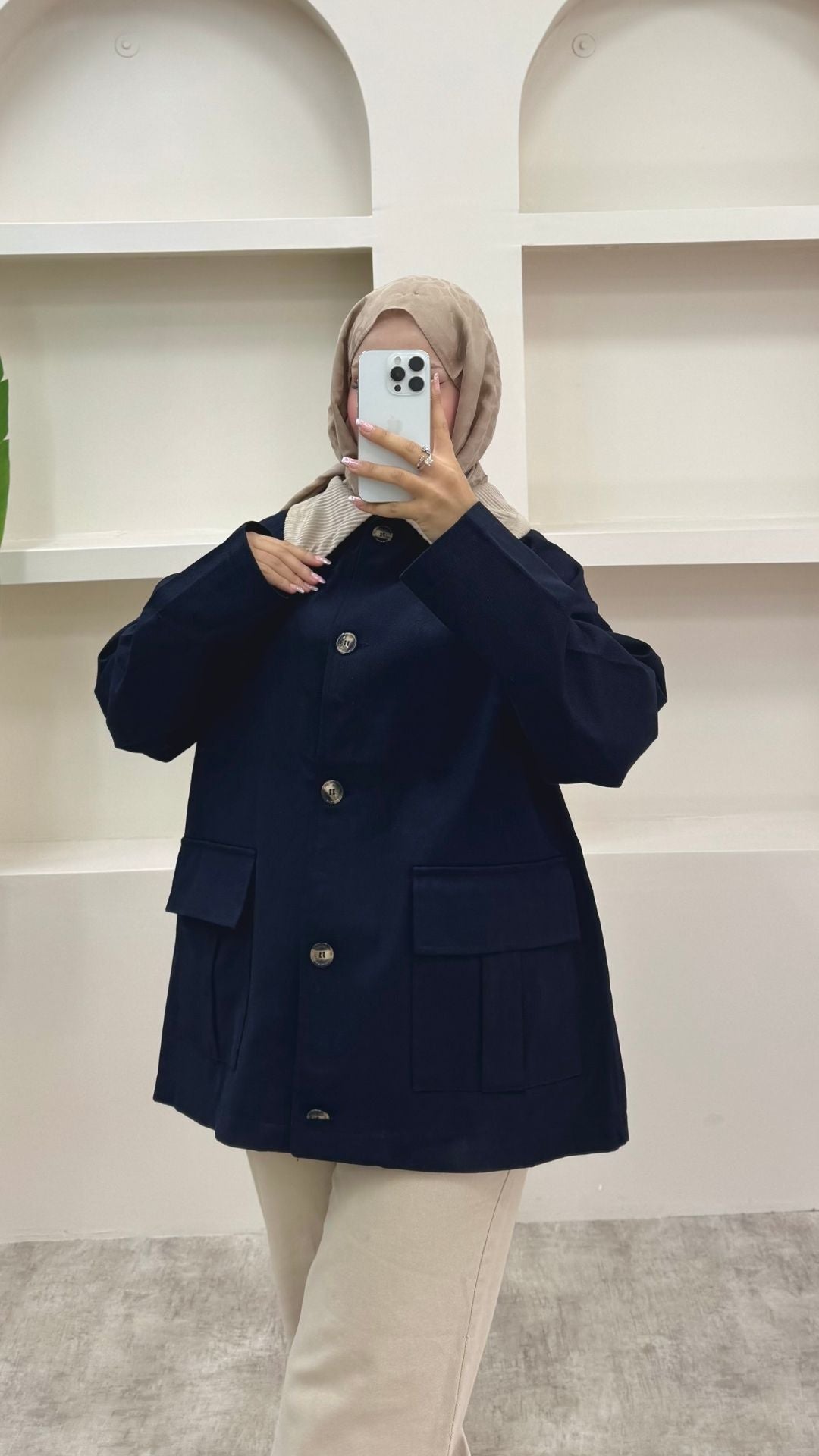 Gabardin Parka Siyah