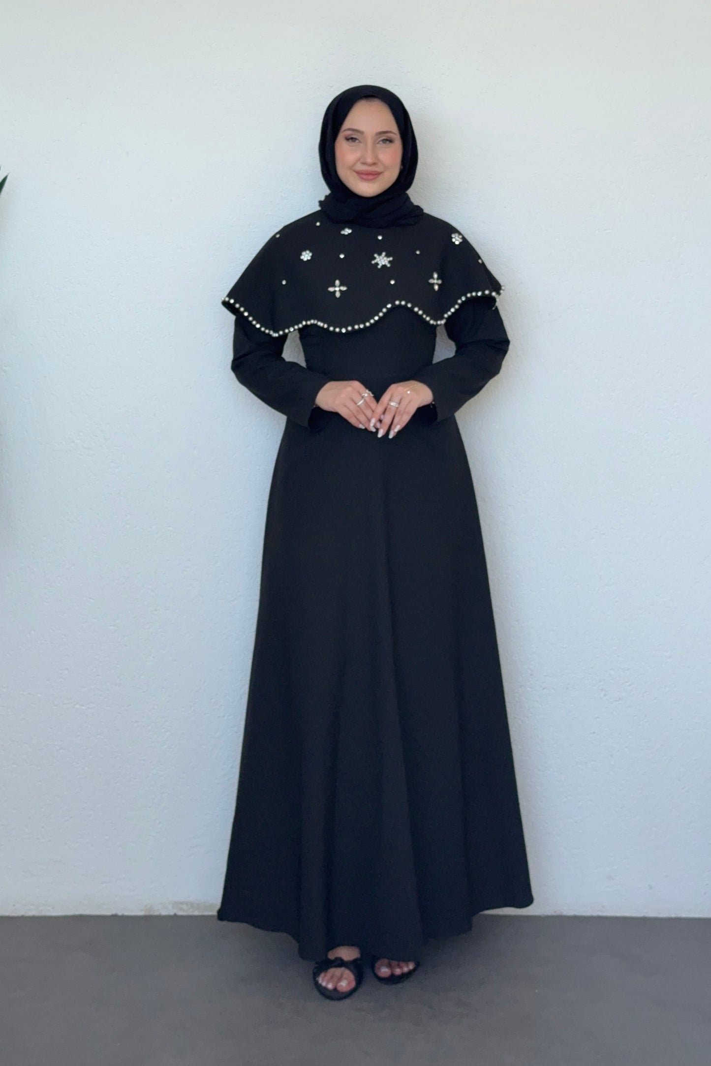 Vera Taşlı Abiye Siyah