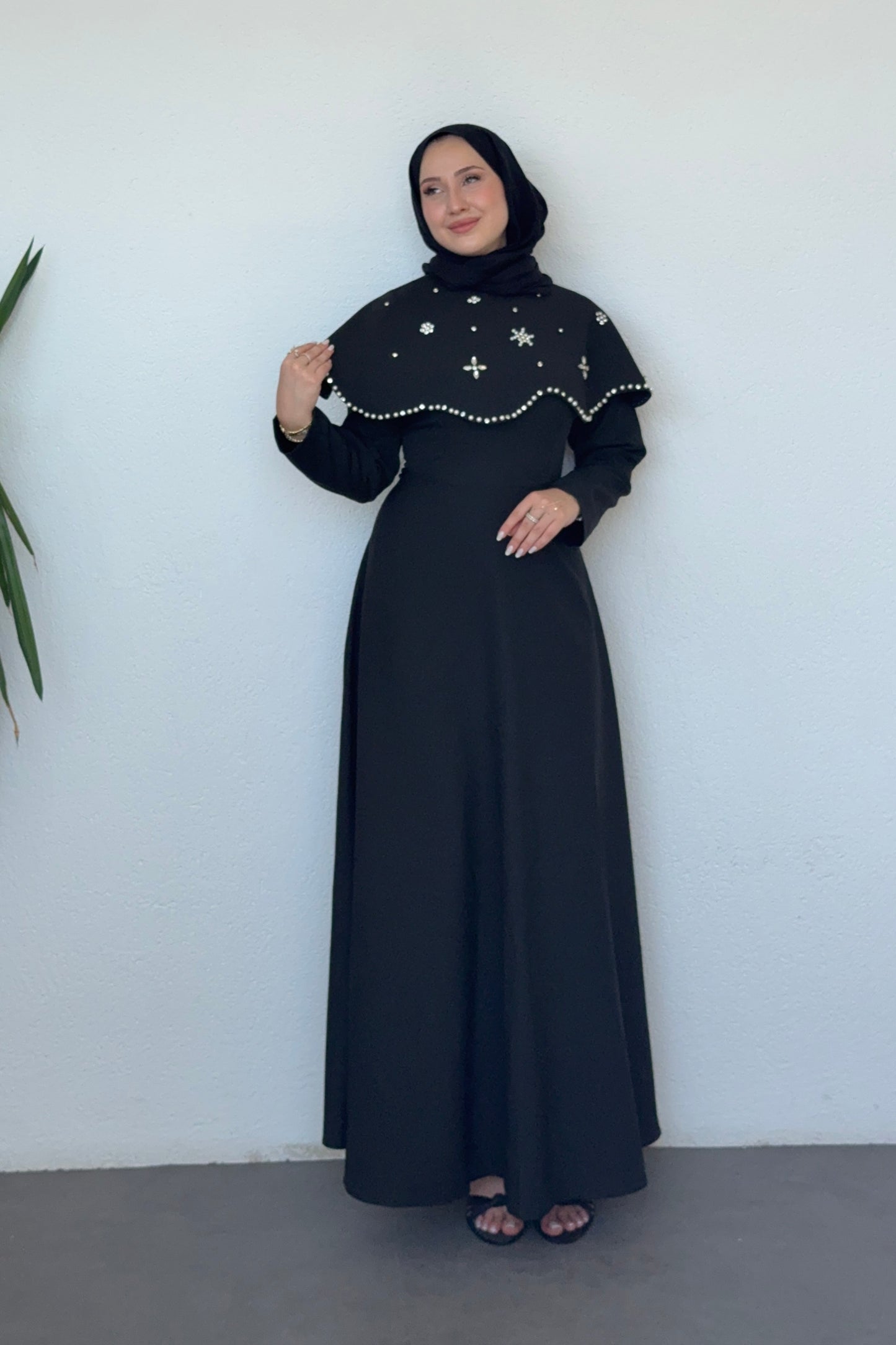 Vera Taşlı Abiye Siyah