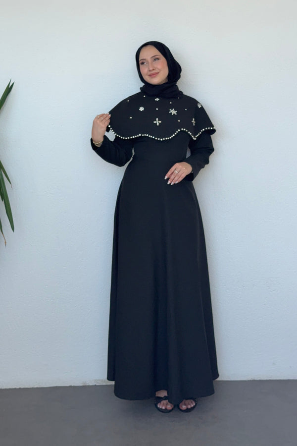Vera Taşlı Abiye Siyah