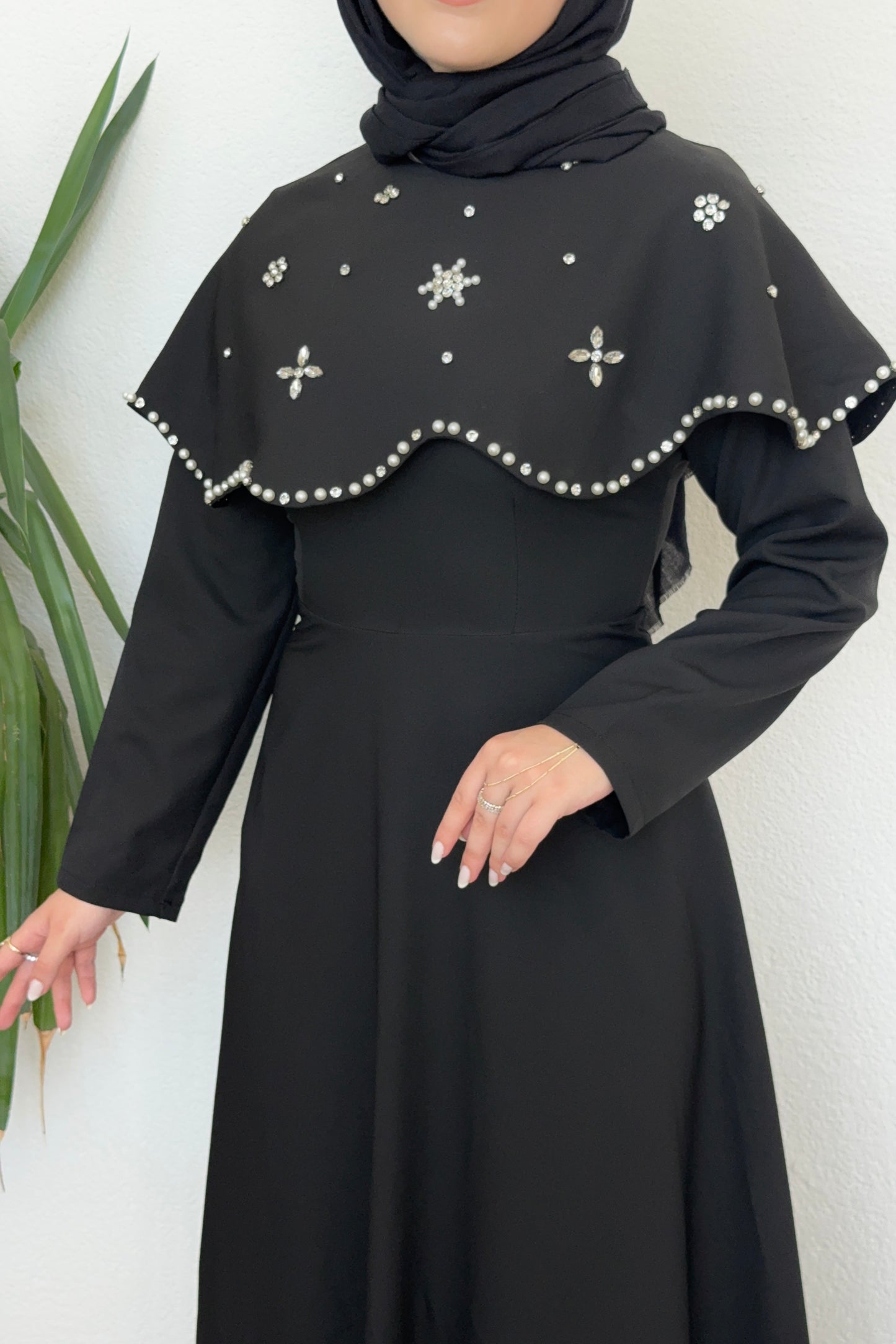 Vera Taşlı Abiye Siyah