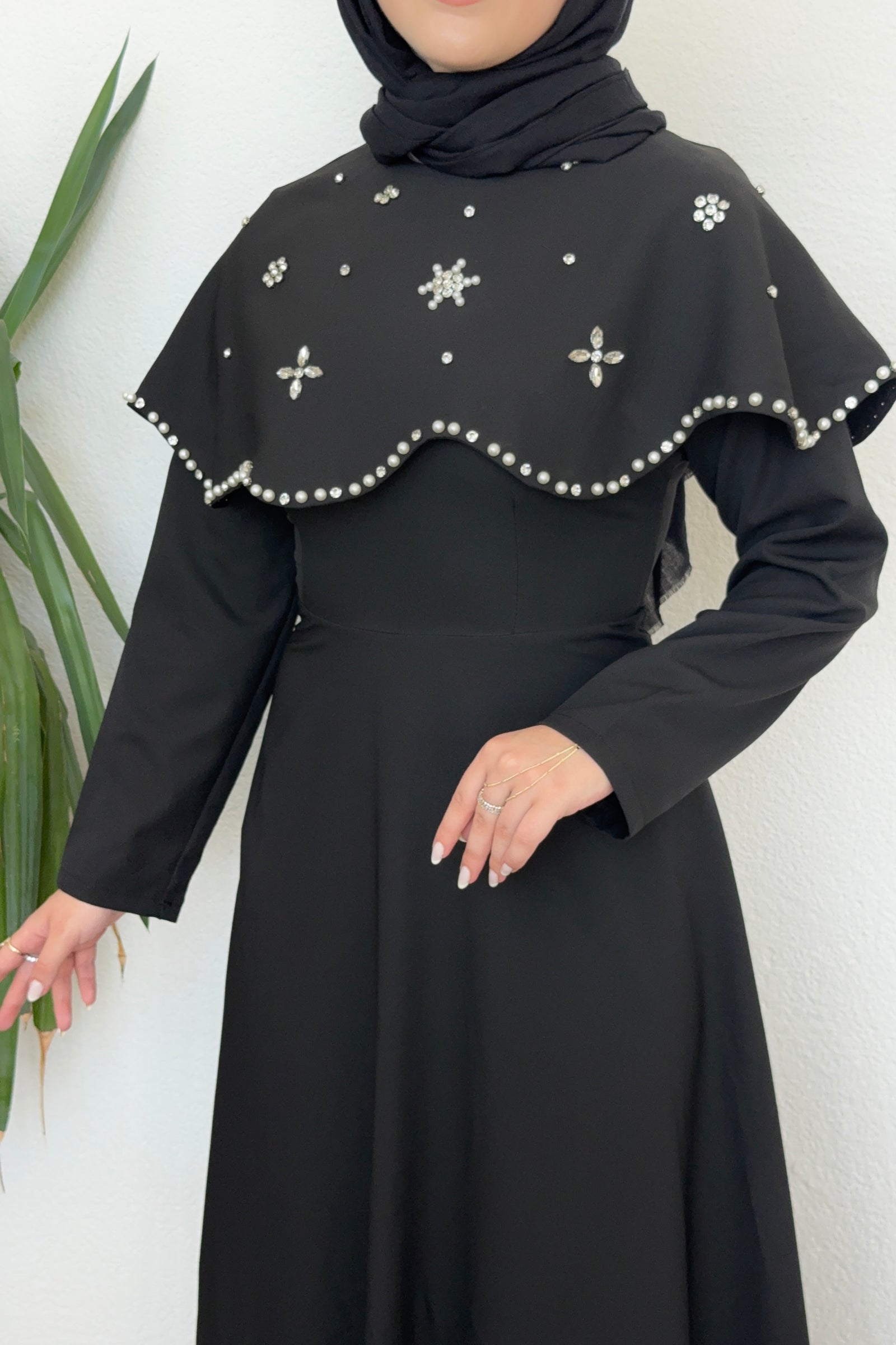 Vera Taşlı Abiye Siyah