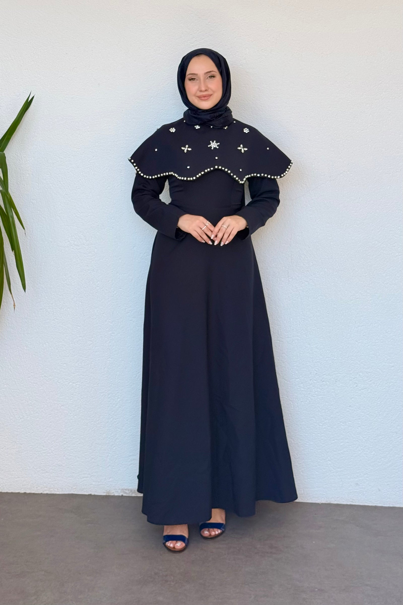 Vera Taşlı Abiye Lacivert