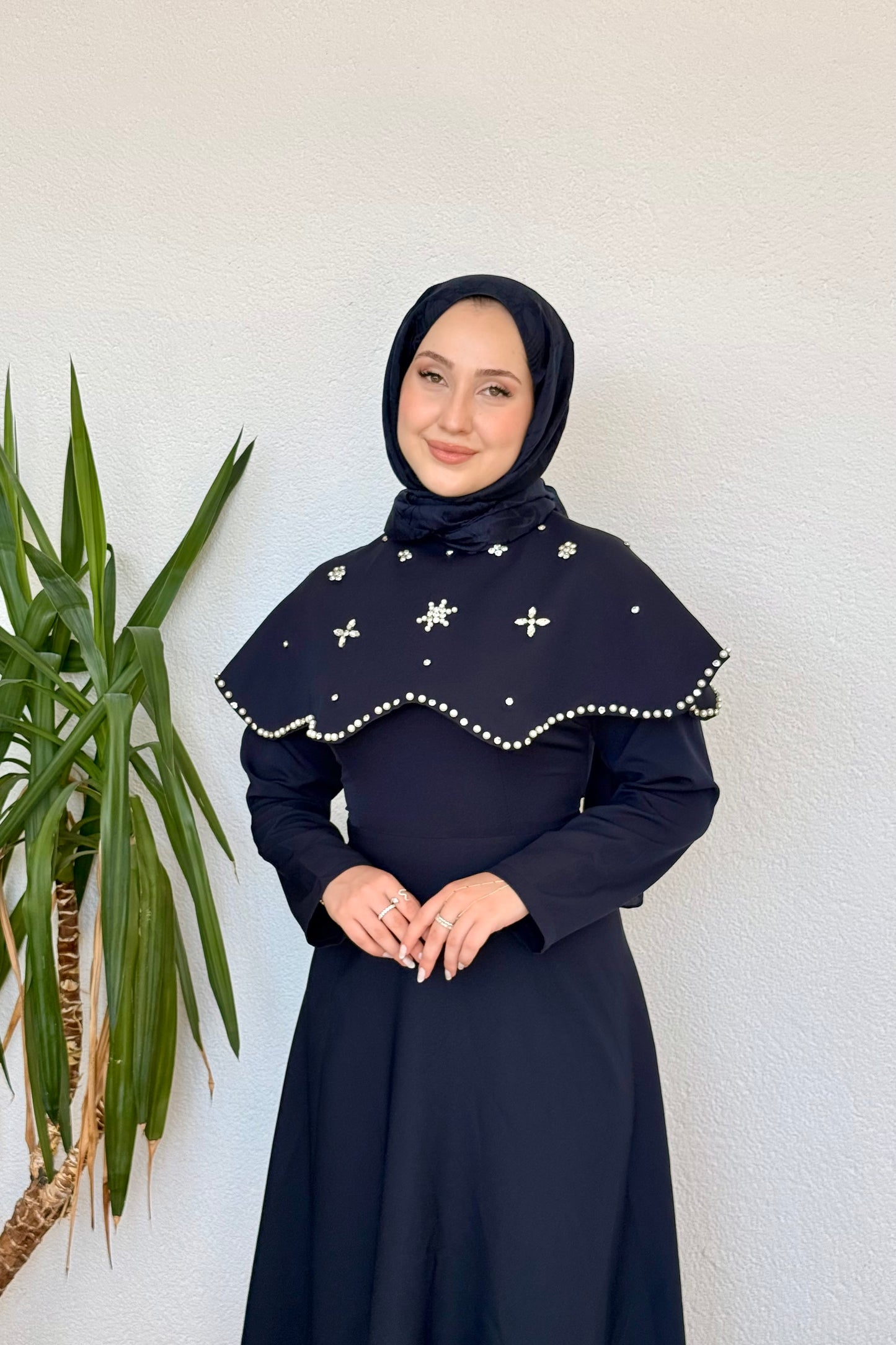 Vera Taşlı Abiye Lacivert