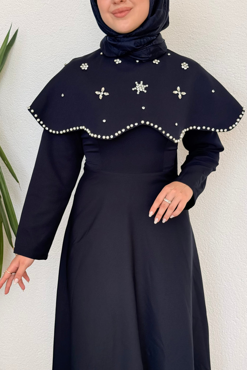 Vera Taşlı Abiye Lacivert