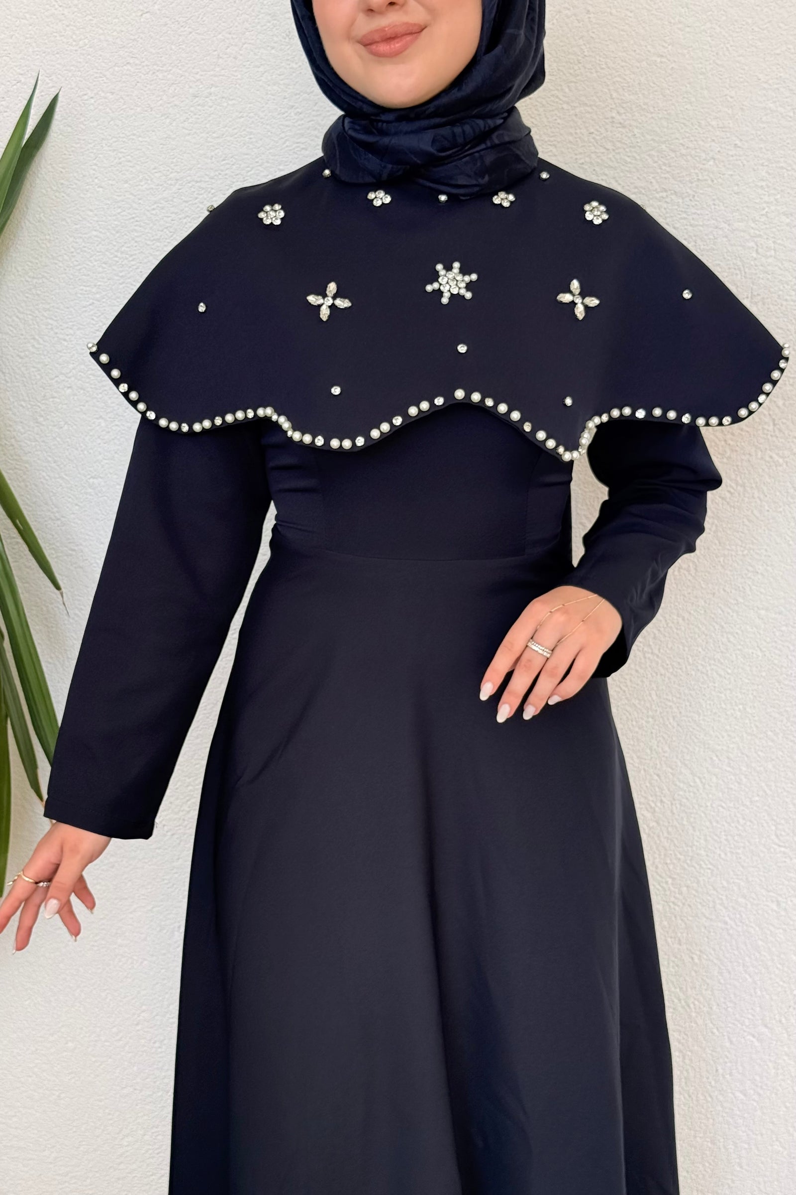 Vera Taşlı Abiye Lacivert