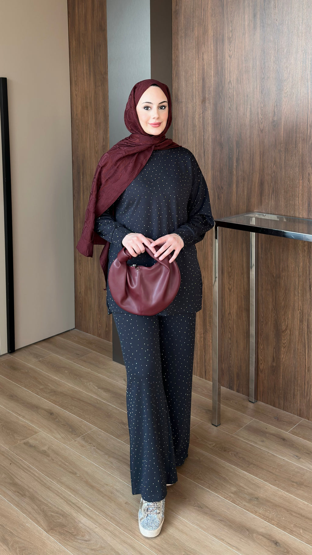 Taşlı Oysho Takım Antırasit