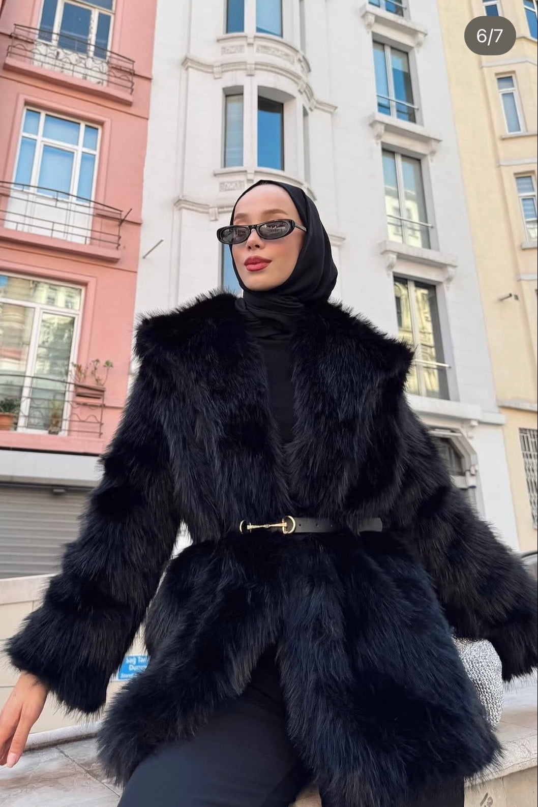Cozy Premium Kürk Siyah