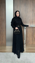 Helen Dantelli Elbise Siyah