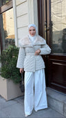Elsa Kürklü Mont Bej