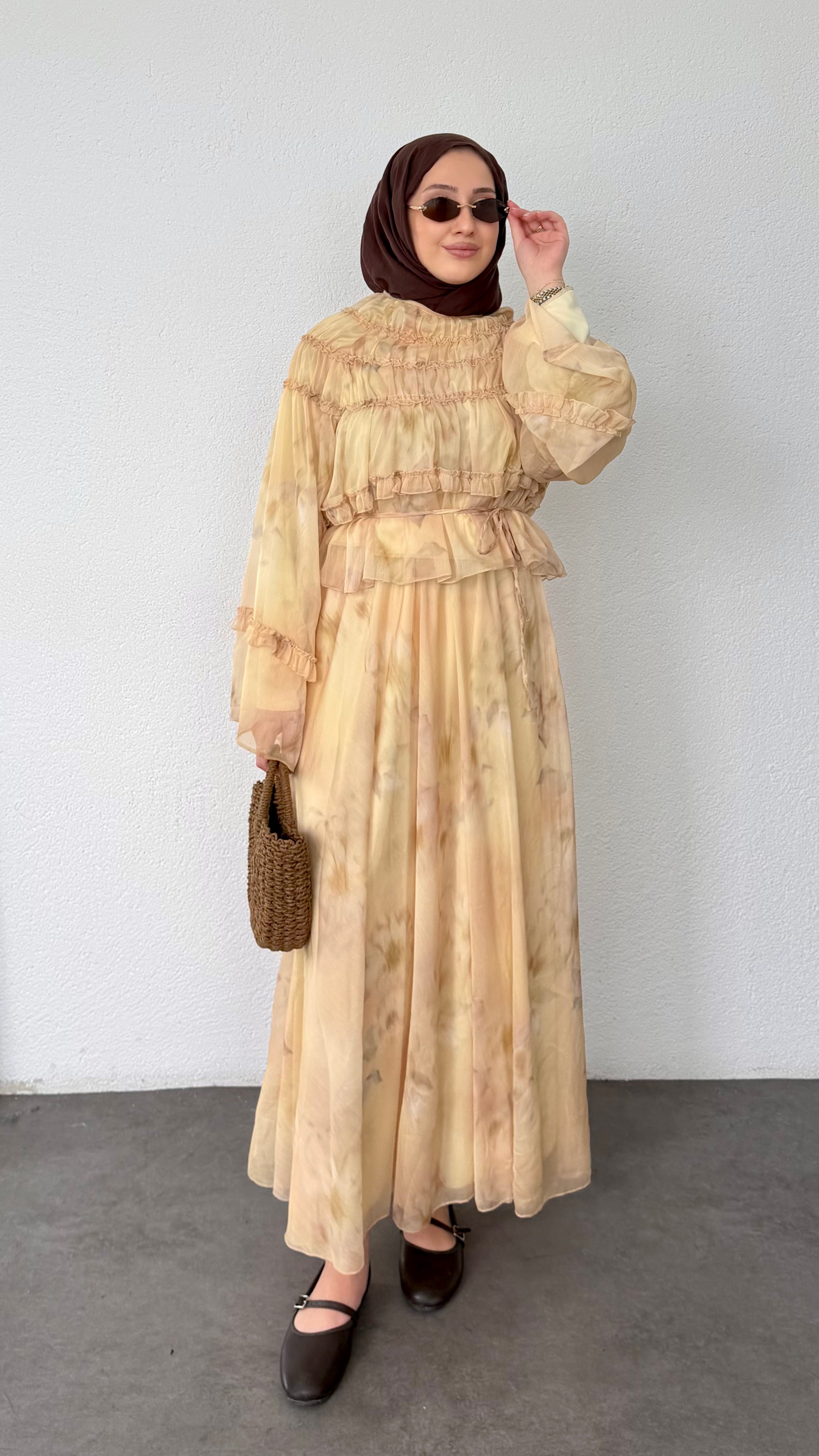 Flora Şifon Gipeli Takım Sarı