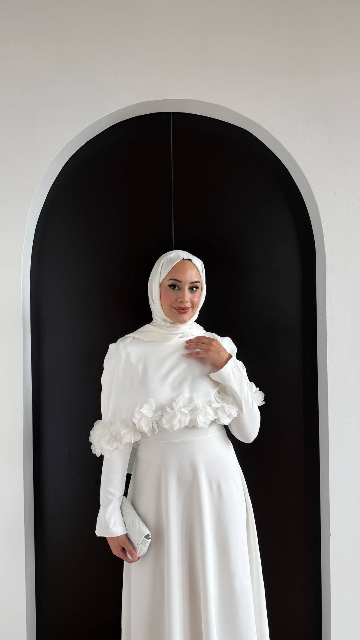 Lotus Abiye Beyaz