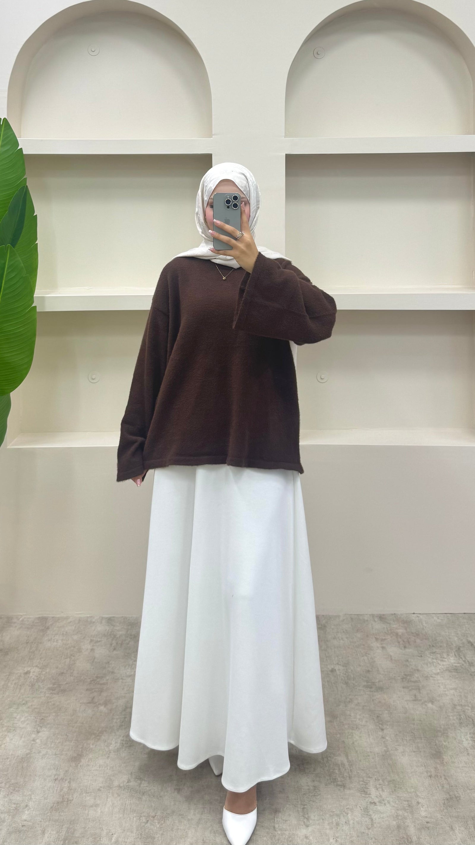 Lidya Angora Kazak Kahverengi