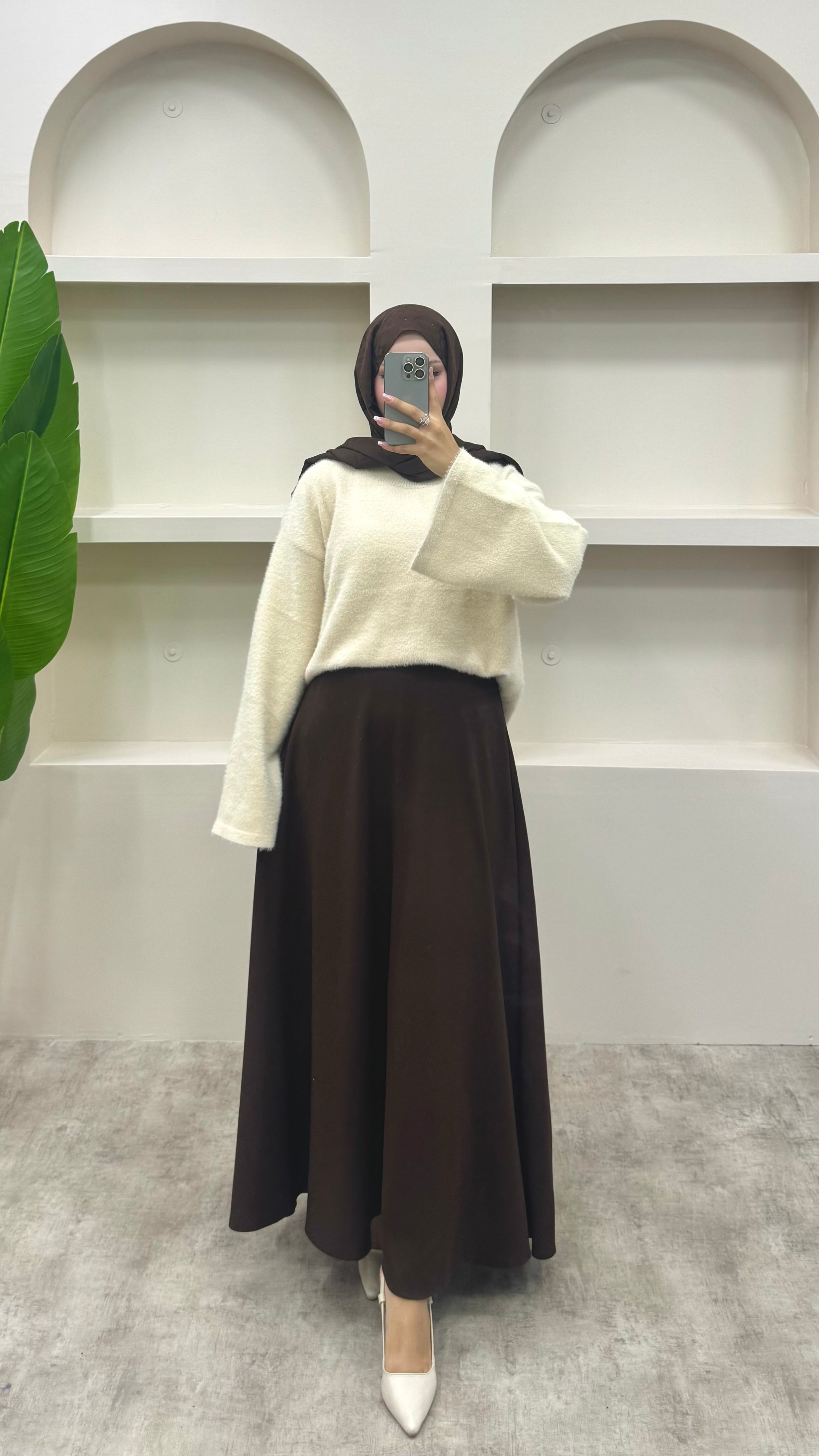 Lidya Angora Kazak Krem