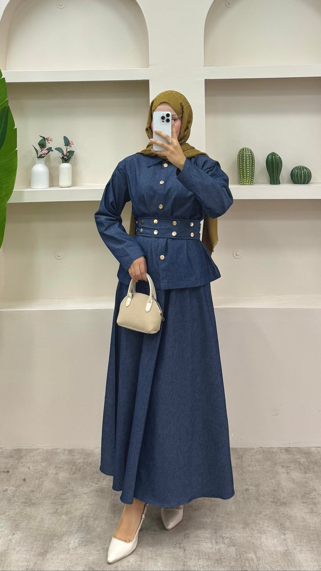 Kot Etekli Takım Mavi