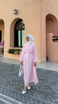 Basic Modal Elbise Pembe