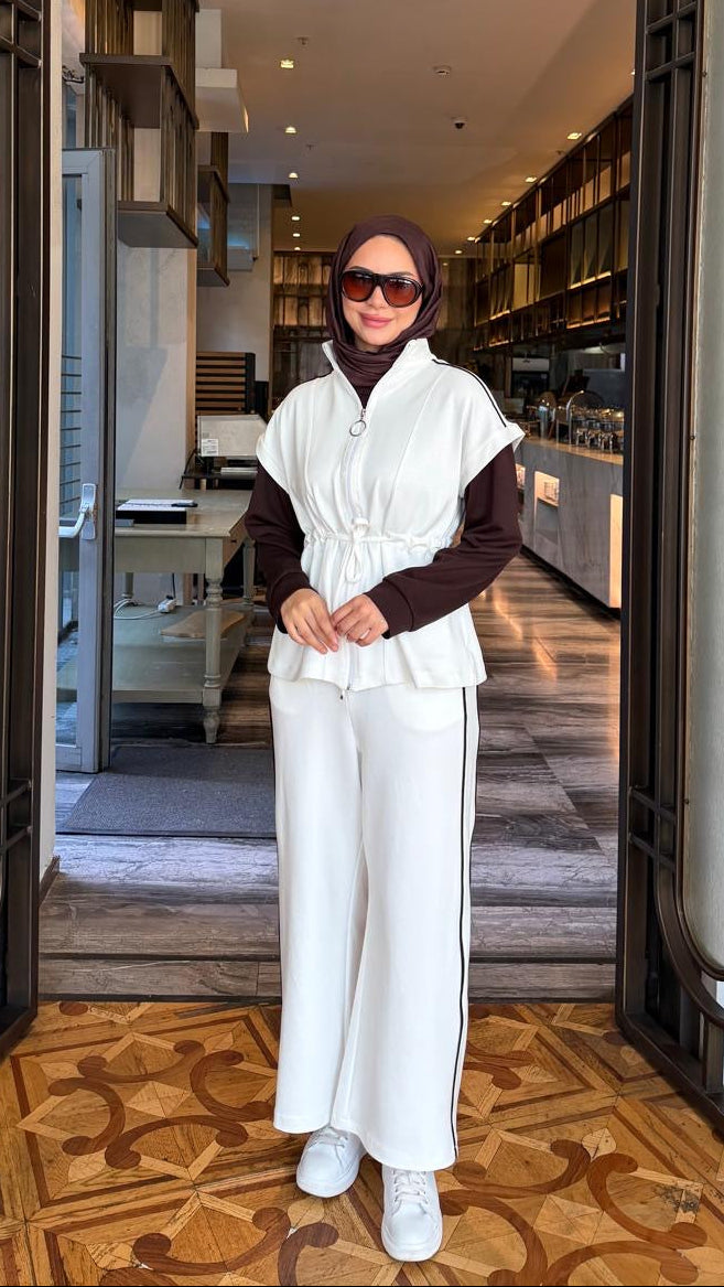 Kısa Kollu İkili Oysho Takım Beyaz