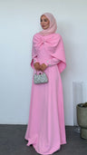 Lale Taşlı Abiye Pembe